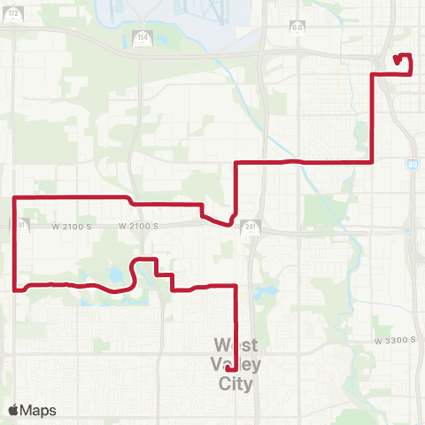 UTA Industrial Business Park Shuttle map