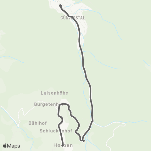 VAG Horben - Talstation - Günterstal map