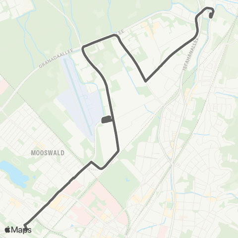 VAG Bissierstraße - IKEA - Industriegebiet Nord - Zähringen map