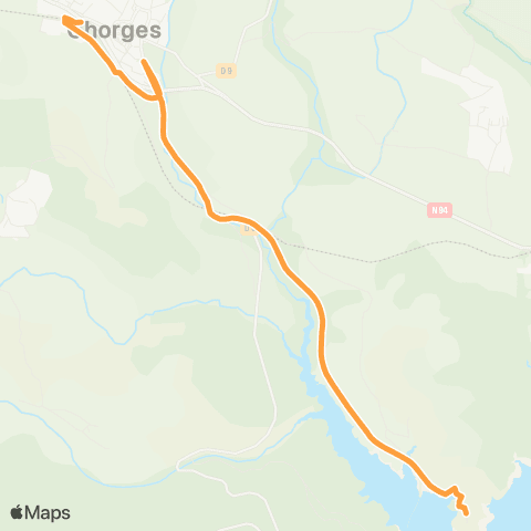 Vaï Chorges - Chanteloube map