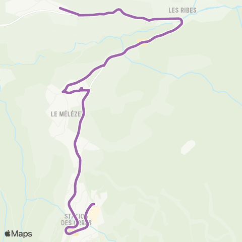 Vaï Le Chef-lieu - Centre Station 1650 map