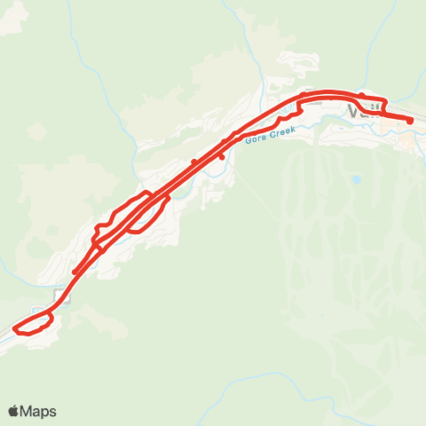 Vail West Vail Red map