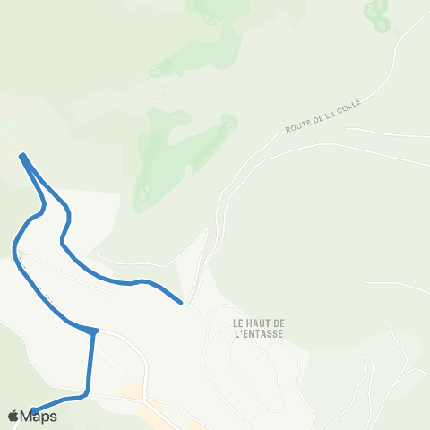 Navettes de Valberg Ligne bleue map