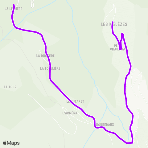 Skibus Valmeinier  map