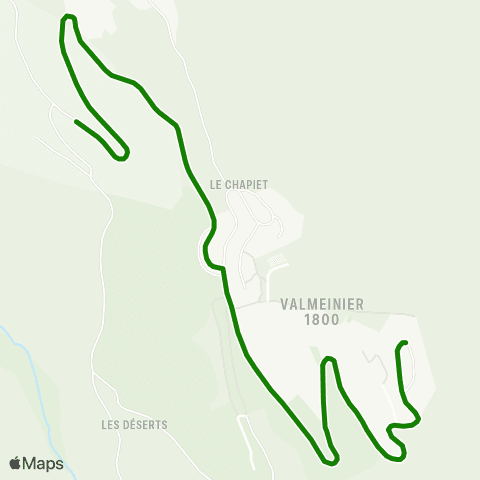 Skibus Valmeinier  map