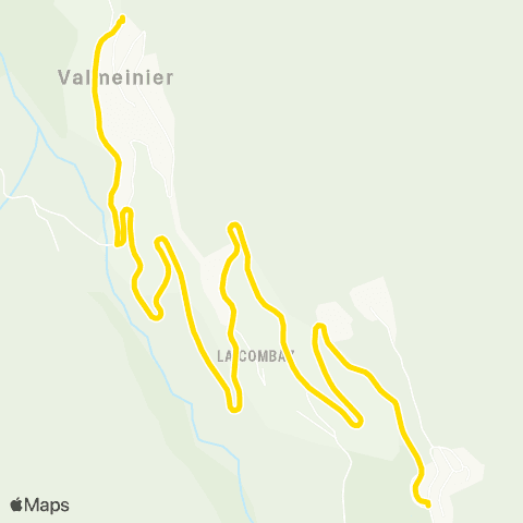 Skibus Valmeinier  map