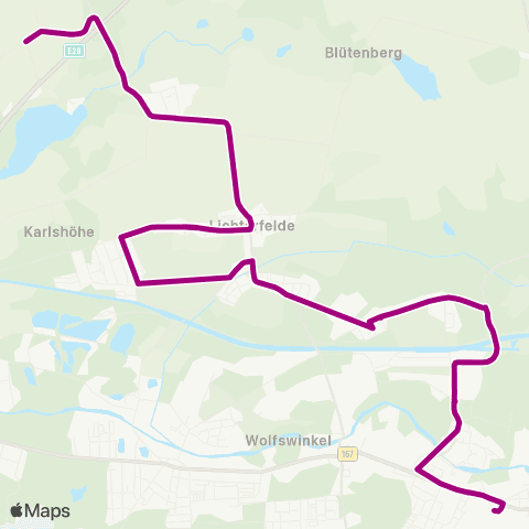 Barnimer Busgesellschaft Clara-Zetkin-Siedlung ↔︎ Busbahnhof map