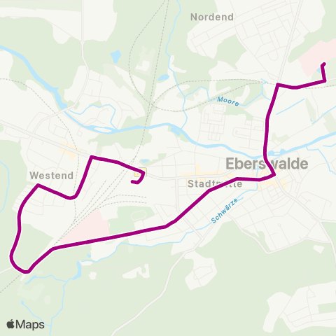 Barnimer Busgesellschaft Gropius-Krankenhaus ↔︎ Busbahnhof map
