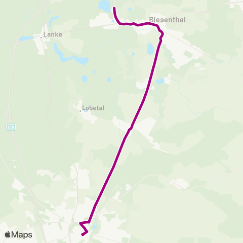 Barnimer Busgesellschaft Wukensee ↔︎ 🅢 Bernau Bf map