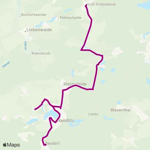 Barnimer Busgesellschaft Schule ↔︎ Feuerwehr map