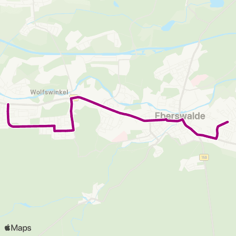 Barnimer Busgesellschaft Kleiner Stern ↔︎ Ostend map