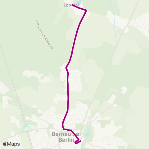 Barnimer Busgesellschaft Dorf ↔︎ Bahnhofs-Passage map