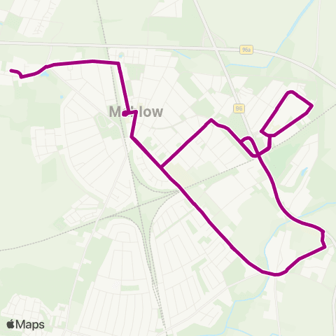 Verkehrsgesellschaft Teltow-Fläming 🅢 Mahlow ↔︎ 🅢 Mahlow map