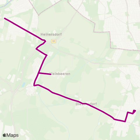 Verkehrsgesellschaft Teltow-Fläming 🅢 Teltow Stadt ↔︎ Denkmal map
