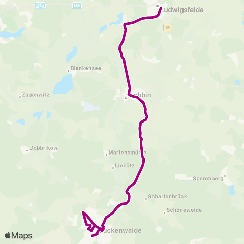 Verkehrsgesellschaft Teltow-Fläming  map