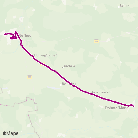 Verkehrsgesellschaft Teltow-Fläming  map