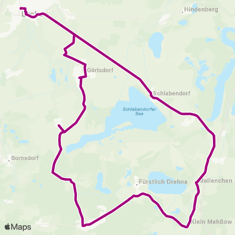 Regionale Verkehrsgesellschaft Dahme-Spreewald  map