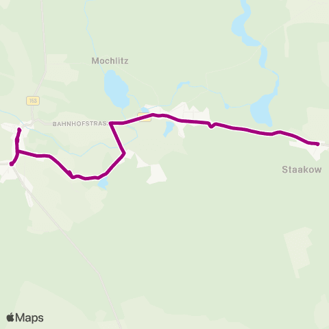 Regionale Verkehrsgesellschaft Dahme-Spreewald Markt ↔︎ Leeskow (Bei Lieberose) map