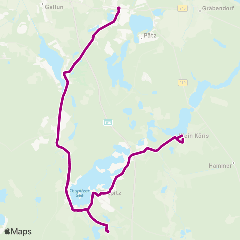 Regionale Verkehrsgesellschaft Dahme-Spreewald  map