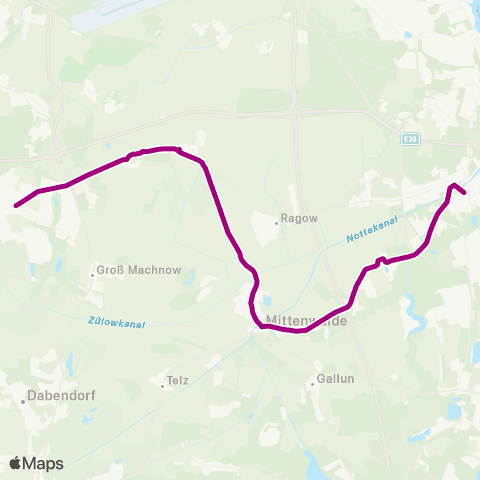 Regionale Verkehrsgesellschaft Dahme-Spreewald Yorckstr. ↔︎ 🅢 Königs Wusterhausen Bhf map