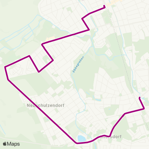 Regionale Verkehrsgesellschaft Dahme-Spreewald 🅢 Eichwalde ↔︎ 🅢 Zeuthen map