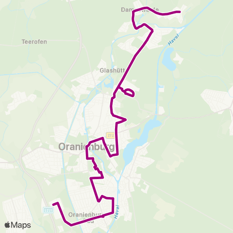Oberhavel Verkehrsgesellschaft Anker ↔︎ Rewestr. map