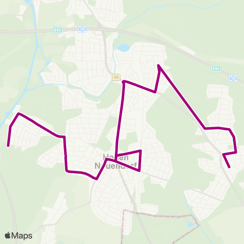Oberhavel Verkehrsgesellschaft Havelstr. ↔︎ 🅢 Hohen Neuendorf map
