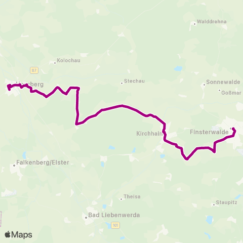 Verkehrsmanagement Elbe-Elster  map