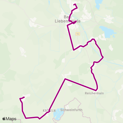 Verkehrsmanagement Elbe-Elster Kosilenzien ↔︎ Busbahnhof map