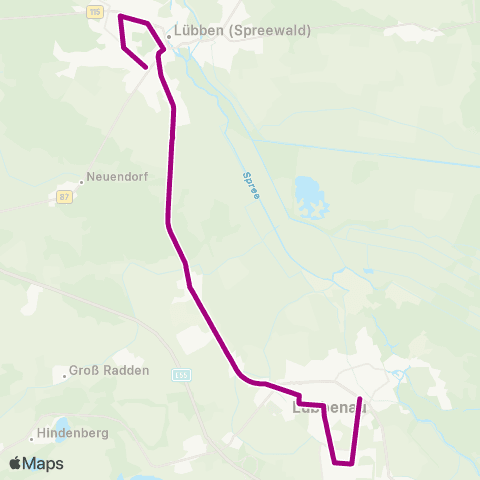Verkehrsgesellschaft Oberspreewald-Lausitz  map