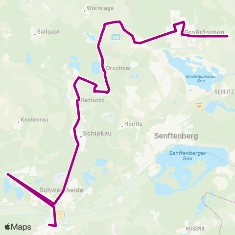 Verkehrsgesellschaft Oberspreewald-Lausitz  map