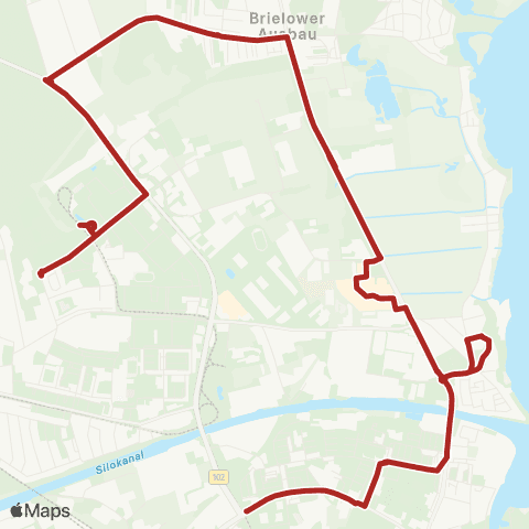 Verkehrsbetriebe Brandenburg an der Havel Hohenstücken Nord ↔︎ Fontanestr. map