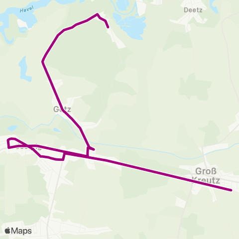 Fritz Behrendt Götzer Berge ↔︎ Jeserig map