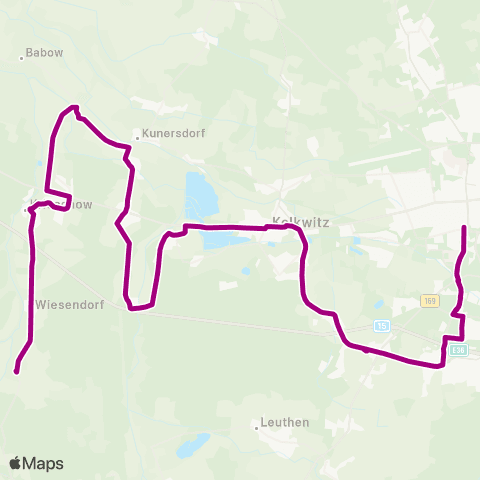 Cottbusverkehr Brodtkowitz ↔︎ Langosa map
