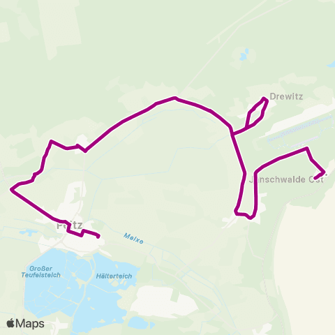 Cottbusverkehr Schule ↔︎ Busbahnhof map