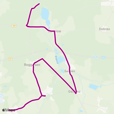 Cottbusverkehr Schule ↔︎ Mühle map