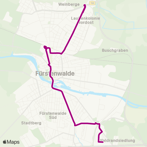 Busverkehr Oder-Spree Ekz Nord ↔︎ Pl.D.Solidarität map