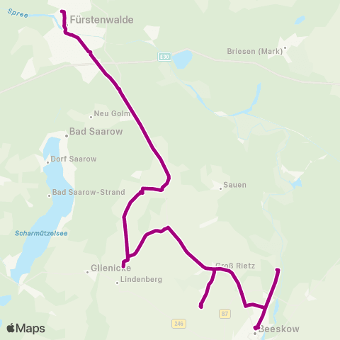 Busverkehr Oder-Spree Beeskow ↔︎ Görzig Schule map