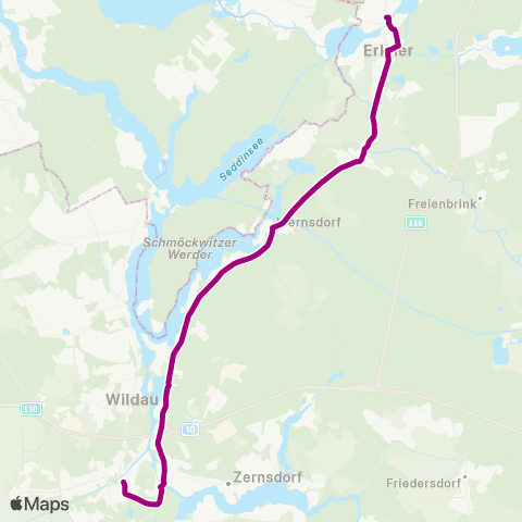 Busverkehr Oder-Spree Königs Wusterhausen ↔︎ 🅢 Erkner map