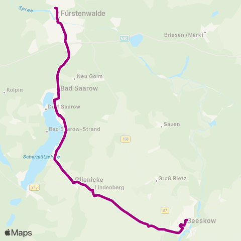 Busverkehr Oder-Spree  map