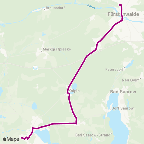 Busverkehr Oder-Spree Plusbus Storkow ↔︎ Plusbus Fürstenwalde map