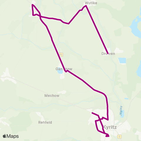 ORP Ostprignitz-Ruppiner Personennahverkehrsgesellschaft Drewen ↔︎ Lindenschule map
