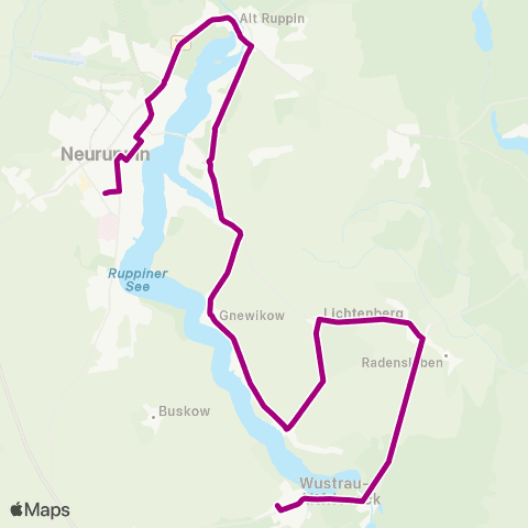 ORP Ostprignitz-Ruppiner Personennahverkehrsgesellschaft Hauptstr. ↔︎ Rheinsberger Tor Bhf map
