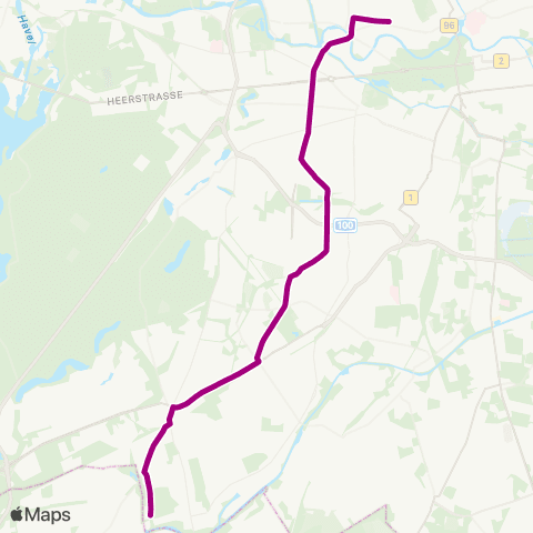 BVG Sachtlebenstr. (Berlin) ↔︎ Lübecker Str. (Berlin) map