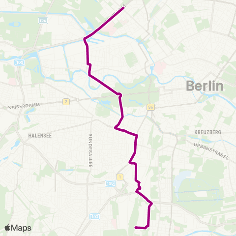BVG Lindenhof (Berlin) ↔︎ 🅤 Seestr. (Berlin) map