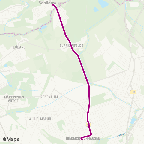 BVG Kirche ↔︎ Hermann-Hesse-Str. map