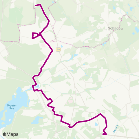 BVG Invalidensiedlung (Berlin) ↔︎ 🅤 Osloer Str. (Berlin) map