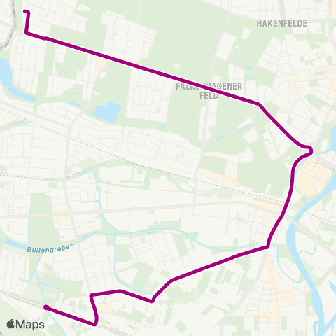 BVG Reimerweg ↔︎ Goldkäferweg (Berlin) map