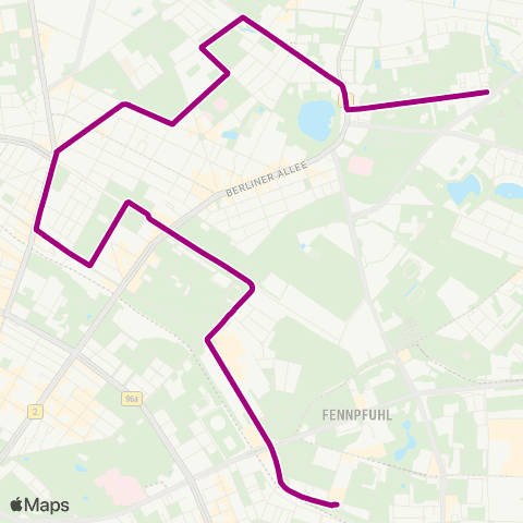 BVG Stadion Buschallee ↔︎ 🅢 Storkower Str. (Berlin) map