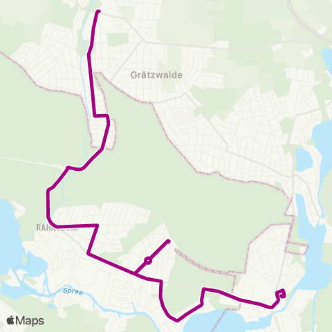 BVG 🅢 Erkner Bhf ↔︎ Lübecker Str. map